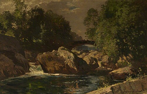 Pont-y-Pair, Bettws-y-Coed, 1906, Thomas Edwin Mostyn