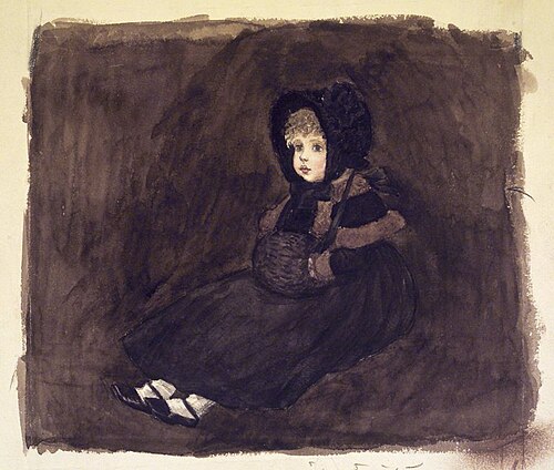 A Little Girl in a Muff, 1880, Kate Greenaway