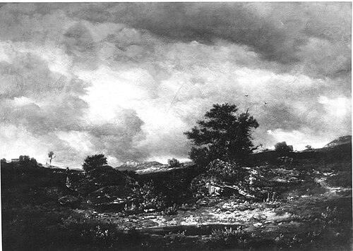 Heideland mit Gestrüpp, 1891, Louis Neubert