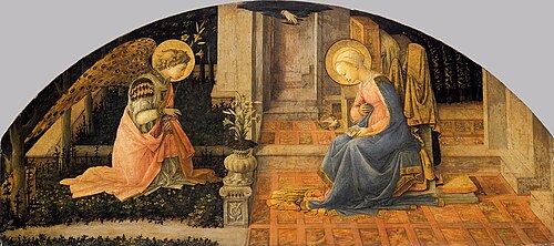 Annonciation, 1450, Fra Filippo Lippi
