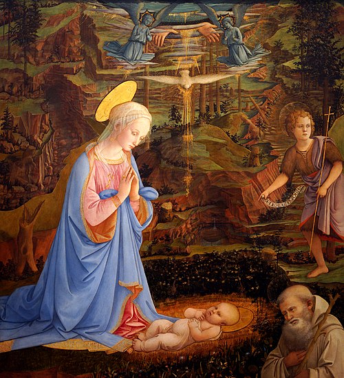 Adoration Camaldoli, 1463, Fra Filippo Lippi