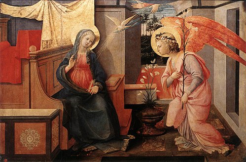 Annonciation, 1445, Fra Filippo Lippi