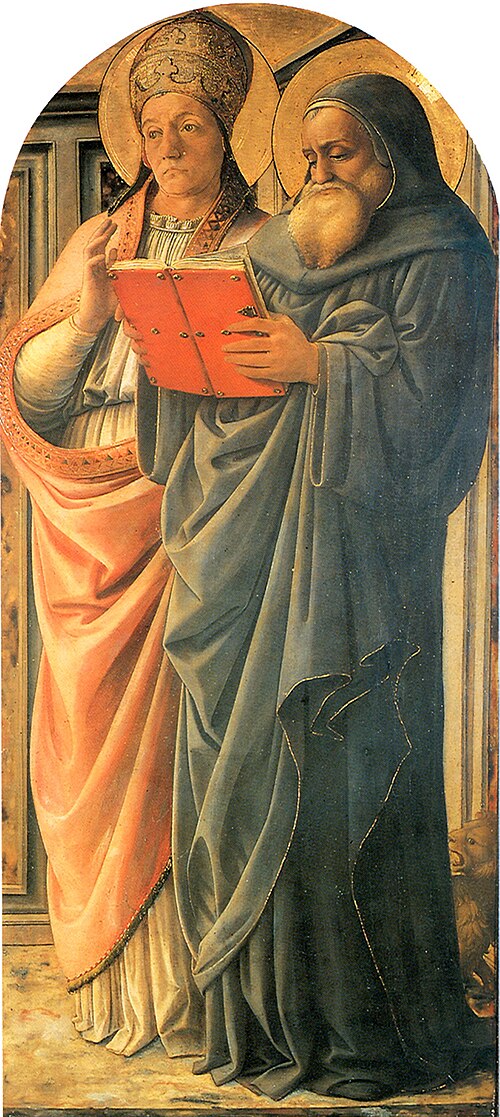 Gregory and Jerome, Doctors of the Church, 1440, Fra Filippo Lippi
