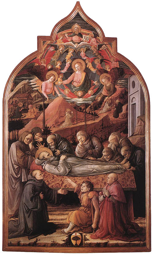 Funeral of St. Jerome, 1452, Fra Filippo Lippi
