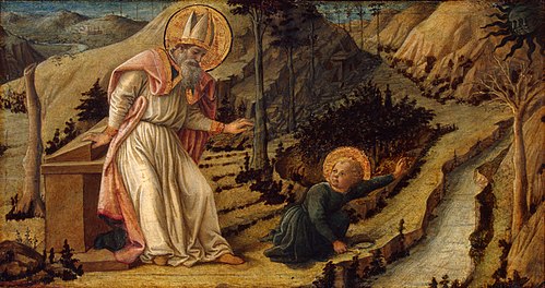 Vision of St Augustine, 1452, Filippo Lippi