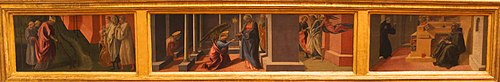 Predella of the Barbadori altarpiece, 1438, Filippo Lippi