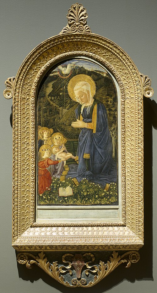 Virgin and Child with Angels, 1460, Filippo Lippi