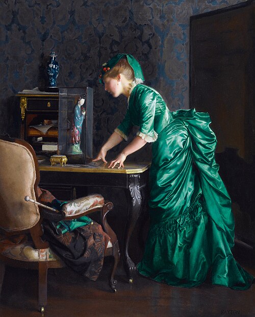 La Robe verte, 1914, William McGregor Paxton