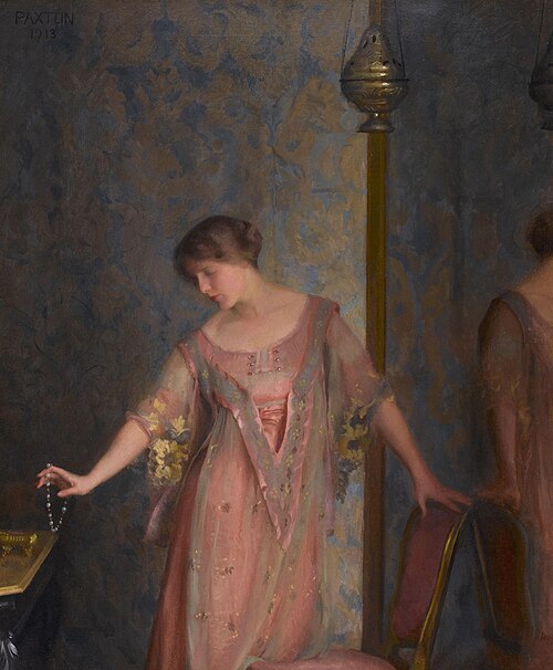 Rose and blue, 1913, William McGregor Paxton