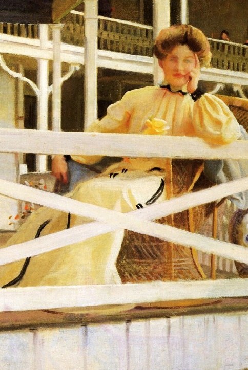 The white veranda (Mrs Paxton), 1902, William McGregor Paxton