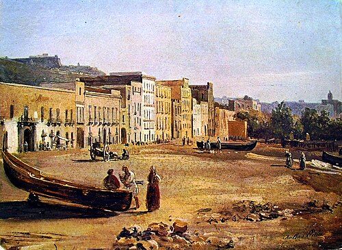 Napoli: la Riviera di Chiaia, 1820, Anton Sminck Pitloo