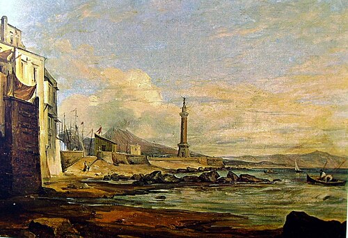 Napoli: la Lanterna del Molo, , Anton Sminck Pitloo