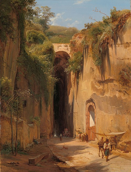 La Grotte de Pausilippe, 1826, Anton Sminck Pitloo
