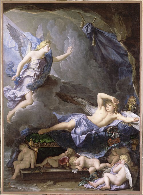 Morphée s'éveillant à l'approche d'Iris, 1688, René-Antoine Houasse