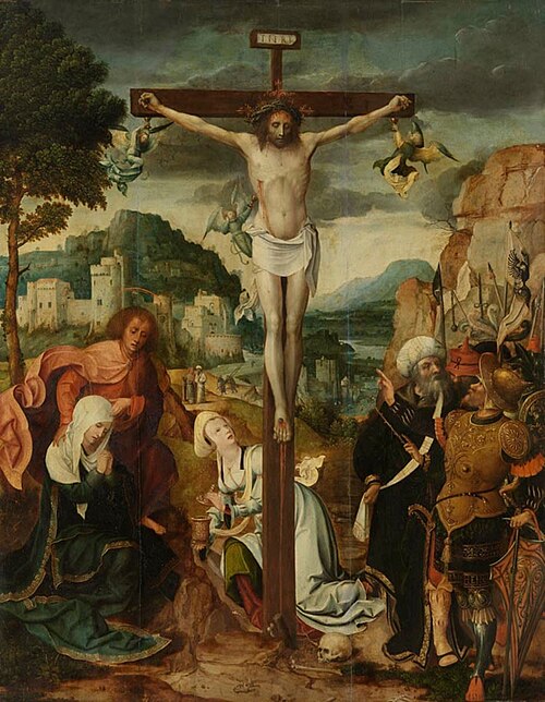De kruisiging, 1520, Jan de Beer