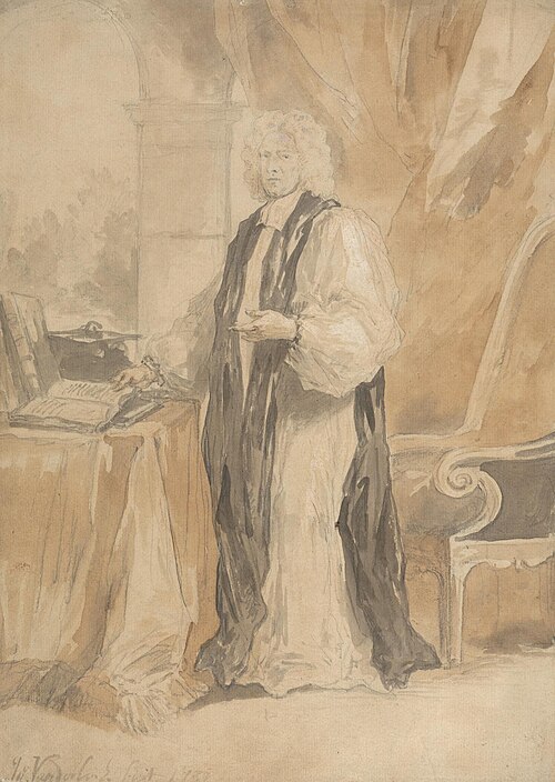 Portrait Study of a Divine, 1738, John Vanderbank