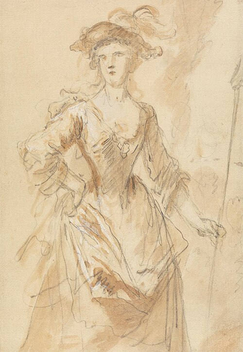 Portrait of a Young Lady as a Shepherdress, , John Vanderbank