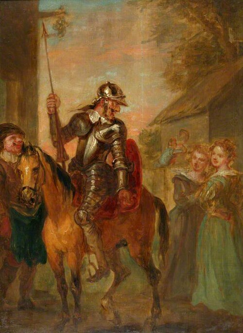Scene from 'Don Quixote': The Arrival at the Supposed Castle, 1730, John Vanderbank