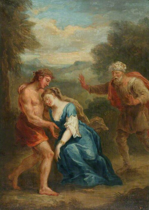 Scene from 'Don Quixote': Zoraida Pretending to Swoon in the Garden, 1730, John Vanderbank