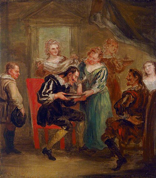 Don Quixote Washing His Beard, 1739, John Vanderbank