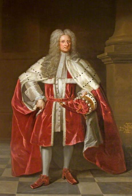 Henry St John (1652–1742), 1st Viscount St John, in Coronation Robes, , John Vanderbank