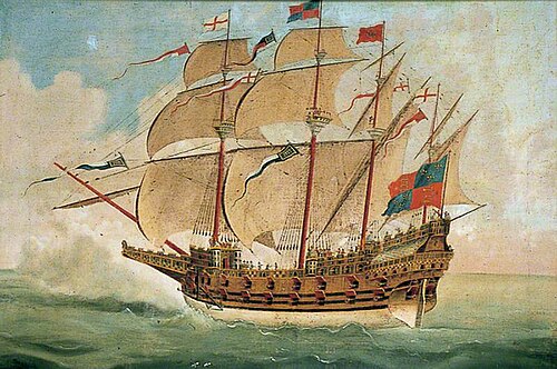 The 'Great Harry' Warship, 1769, Thomas Allen