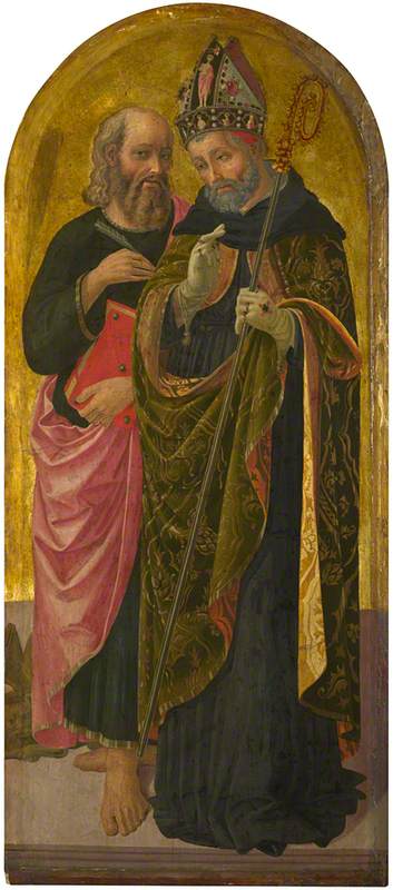 Saint Mark and Saint Augustine, 1470, Zanobi Machiavelli