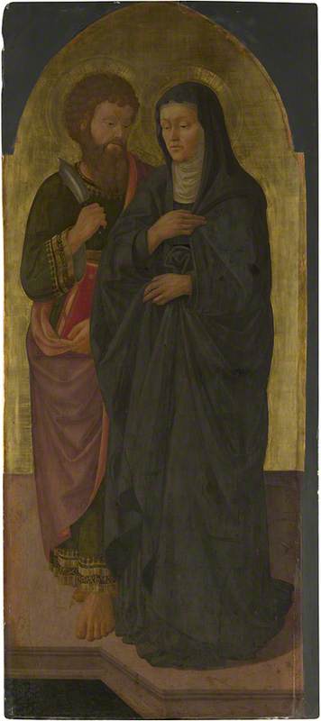 Saint Bartholomew and Saint Monica, 1470, Zanobi Machiavelli