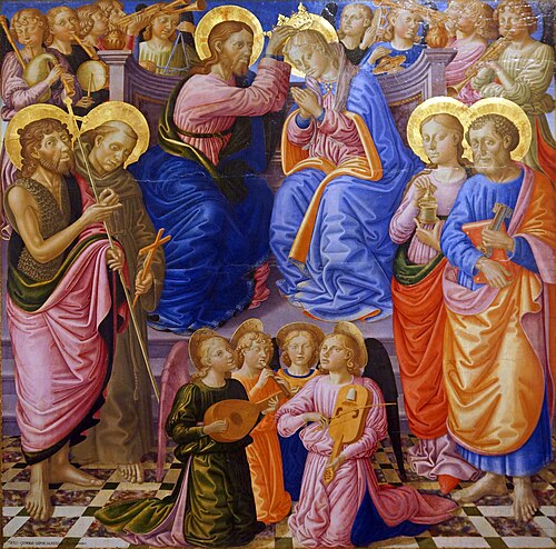 Coronation of the Virgin, 1474, Zanobi Machiavelli