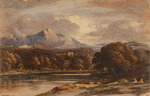 Mountainous Landscape with Lake, 1840, John Varley