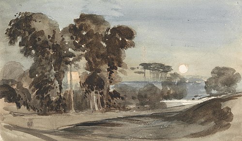 Landscape by Moonlight, , John Varley