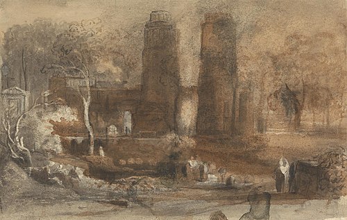 A Romantic Landscape, , John Varley