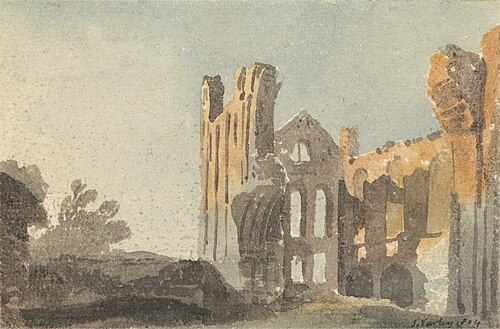 Kirkstall Abbey near Leeds, 1804, John Varley