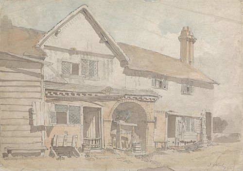 Farm House with a Well, , John Varley