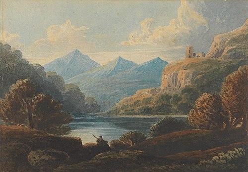 Landscape Composition, Dolbadern, , John Varley