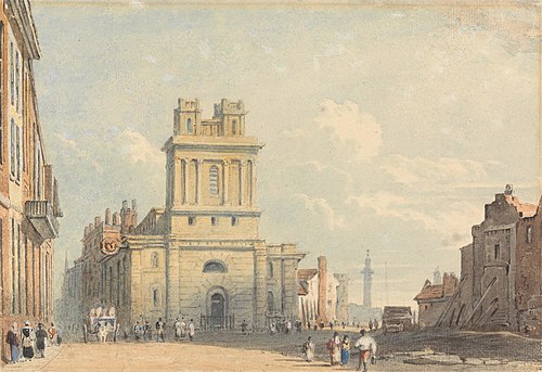 View of New Street, near London Bridge, , John Varley