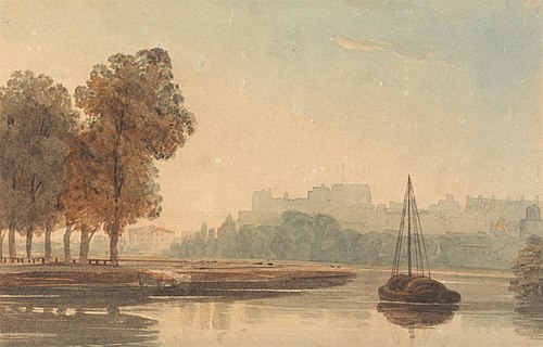 The Thames at Windsor, 1830, John Varley