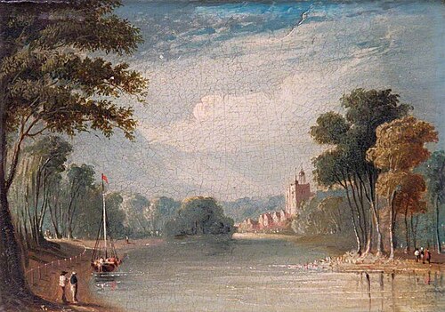 Twickenham Church, Middlesex, 1820, John Varley
