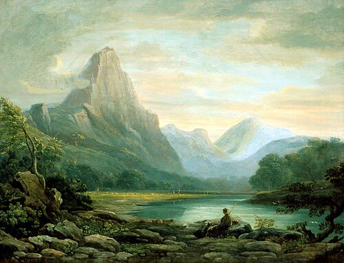 A Welsh Valley, 1819, John Varley