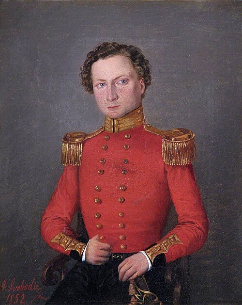 Portrait of an Officer, 1852, Sandor Alexander Swoboda
