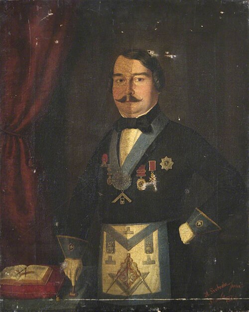 Portrait of a Freemason, 1854, Sandor Alexander Swoboda