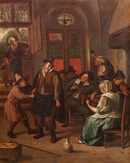 Scène de cabaret, 1670, Jan Steen