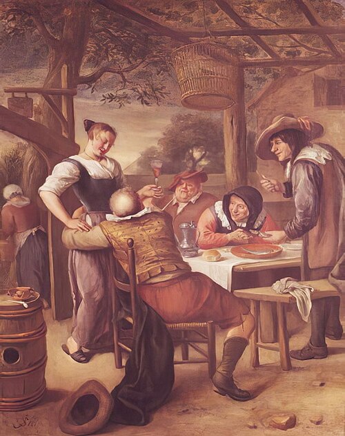 The Importunate Old Man, 1670, Jan Steen
