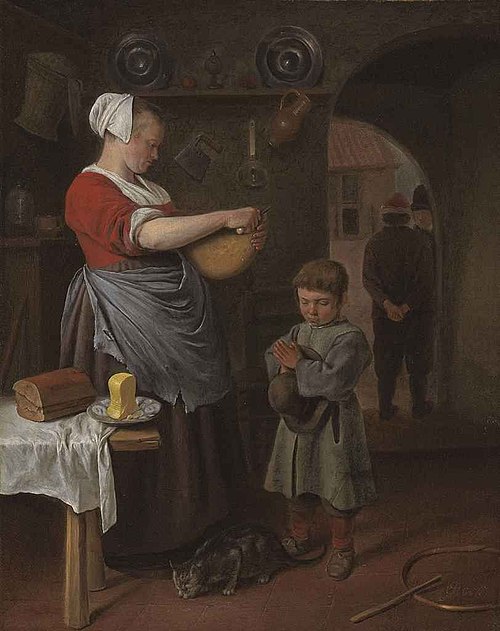 A kitchen interior, 1659, Jan Steen