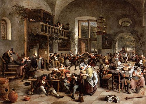 Fête dans une auberge, 1674, Jan Steen