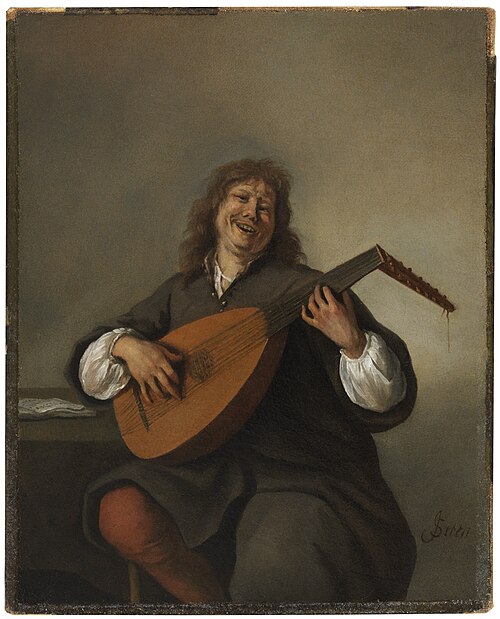 Man playing the lute, 1664, Jan Steen
