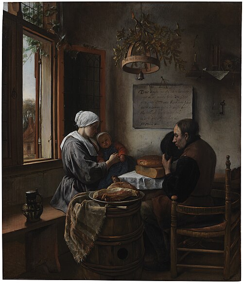 Prayer Before the Meal, 1660, Jan Steen