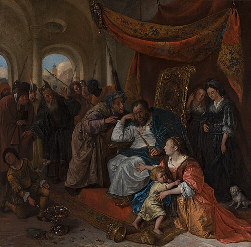 Moses and Pharaoh’s Crown, 1670, Jan Steen