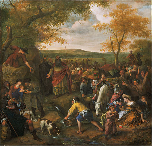 Moses Striking the Rock, 1661, Jan Steen