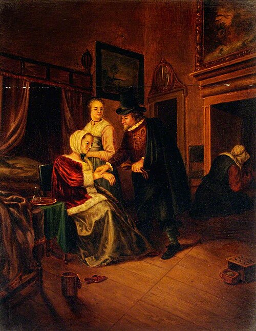 A Physician Taking a Young Woman's Pulse, , Jan Steen